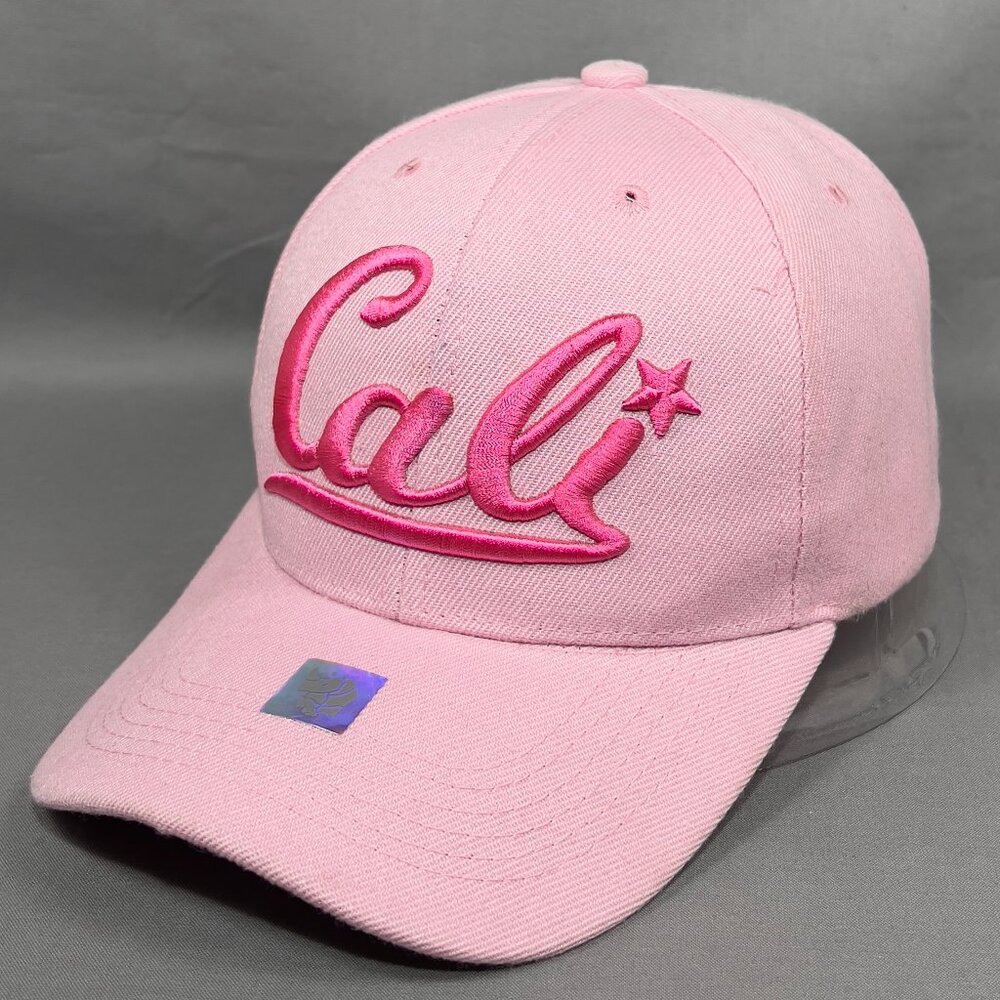 California Cali Strapback Cap Hat Pink Baseball Adjustable Souvenir Golf Womens